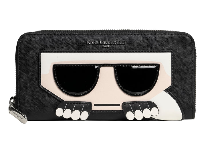 Cartera Continental Karl Lagerfeld Negro Multicolor para Mujer