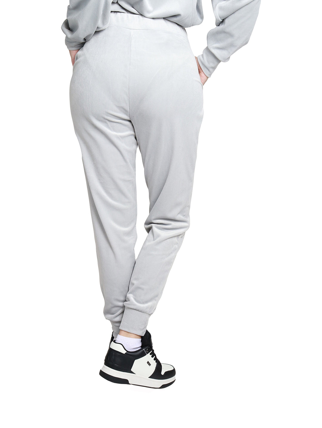 Pantalones Jogger DKNY Gris Plateado para Mujer