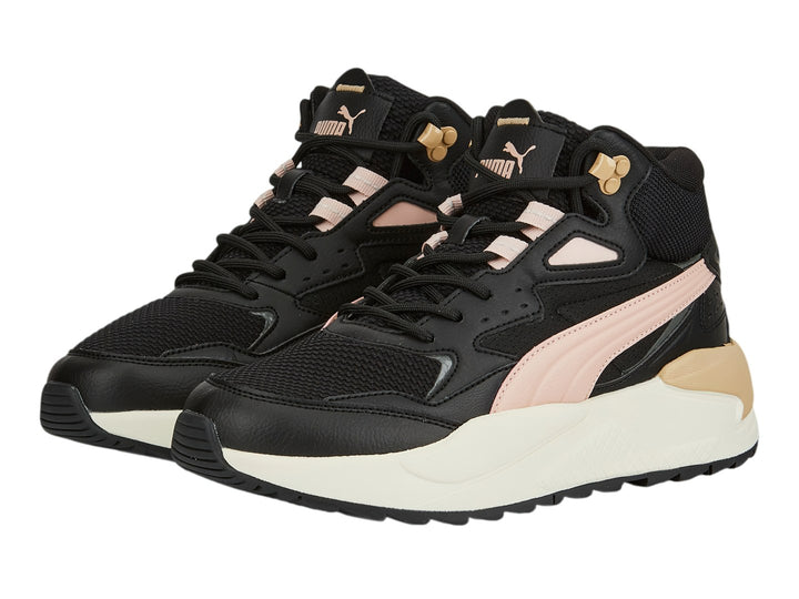 Tenis PUMA X-Ray Speed Mid WTR Negro y Rosa para Mujer