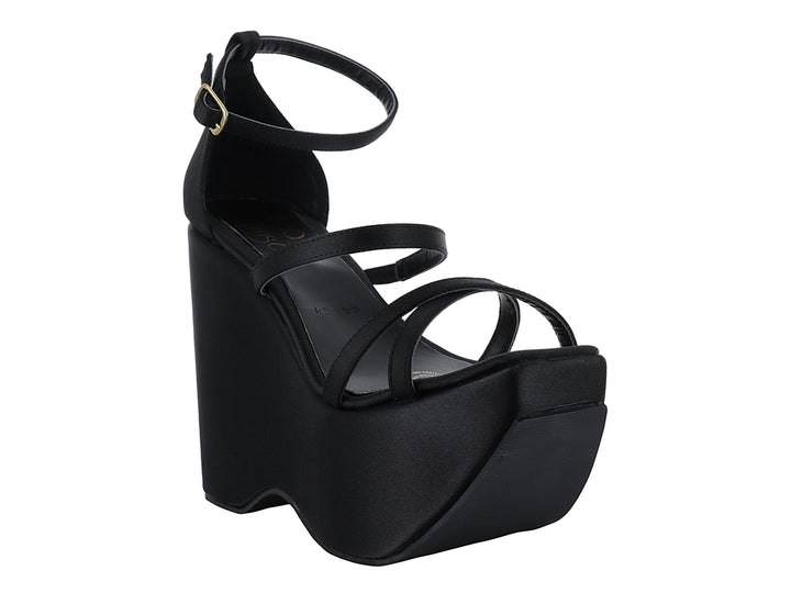 Sandalias Luna Rosa Negro para Mujer
