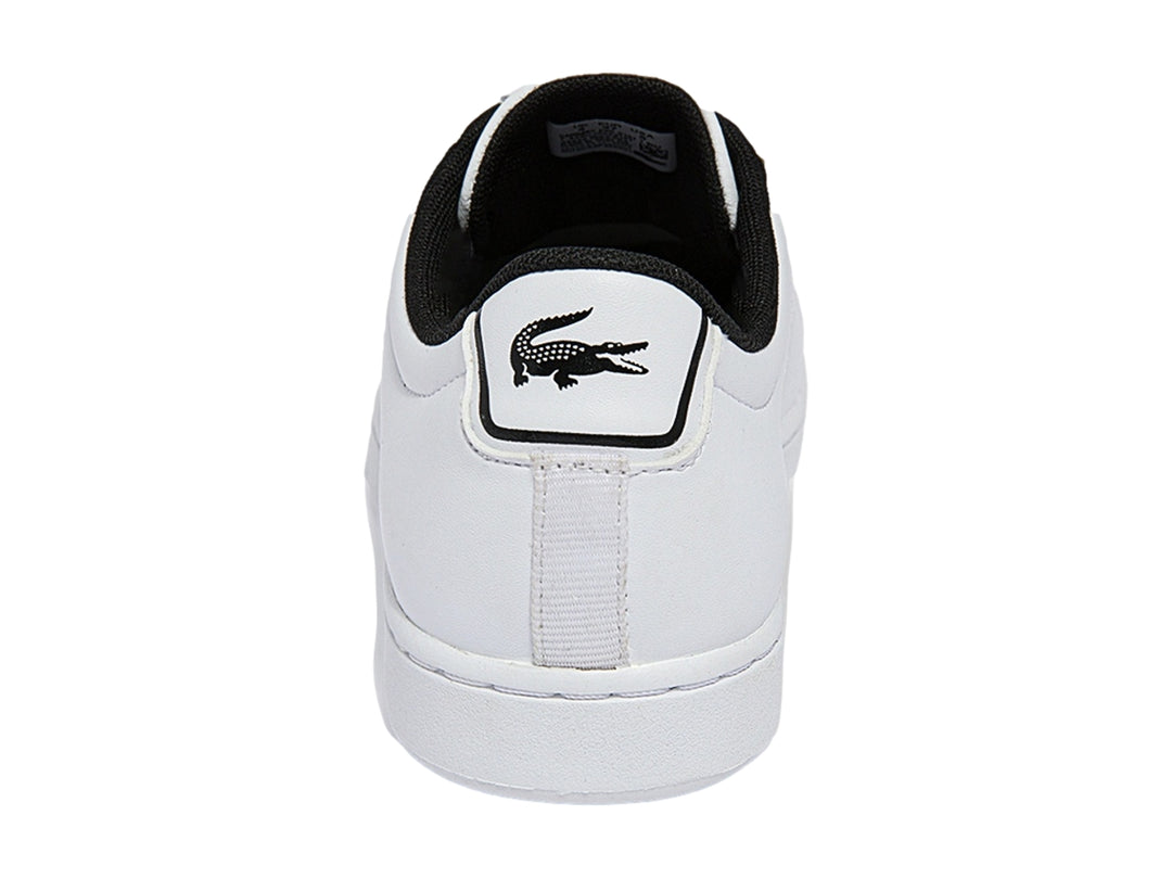 Tenis Lacoste Carnaby Evo Blanco y Negro para Niño