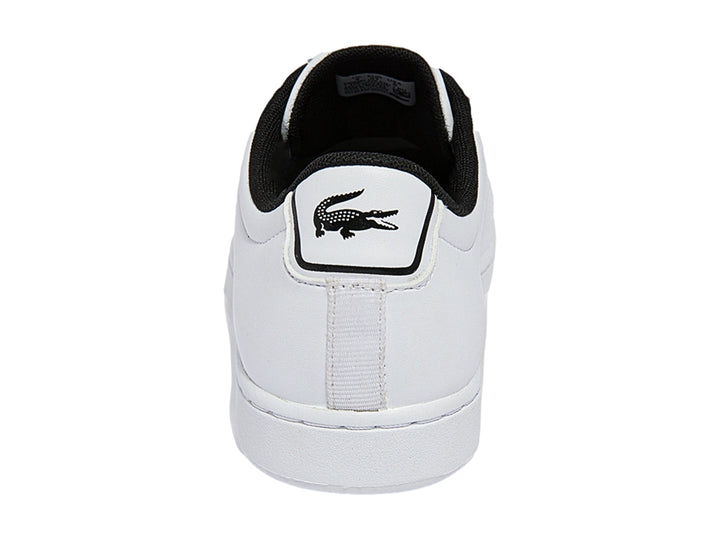 Tenis Lacoste Carnaby Evo Blanco y Negro para Niño