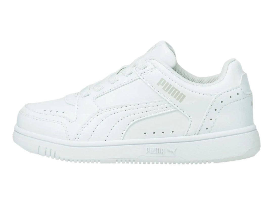 Tenis PUMA Rebound Joy Lo Blanco y Violeta para Niña