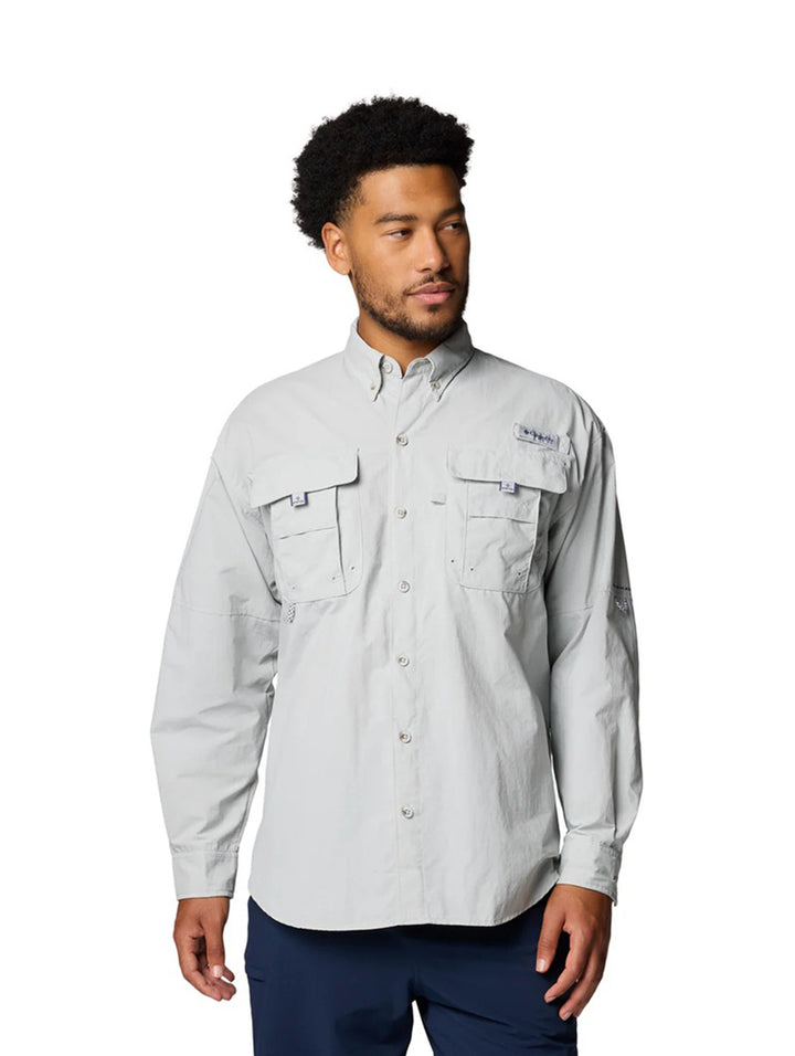 Camisa Columbia Bahama II Manga Larga Color Gris