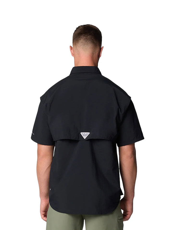 Camisa Columbia Bahamas II Manga Corta Negro para Hombre