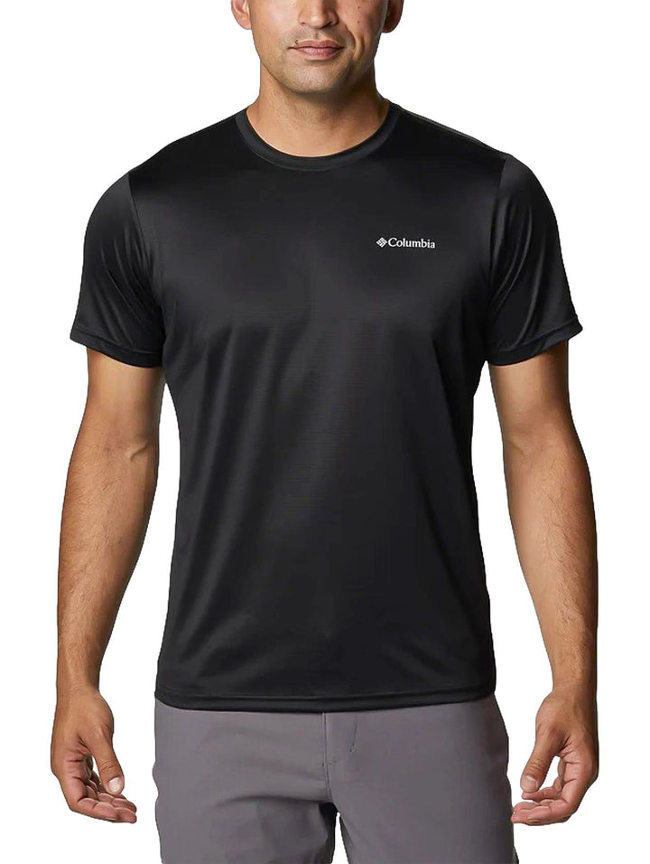 Playera Columbia Hike Manga Corta Negro para Hombre