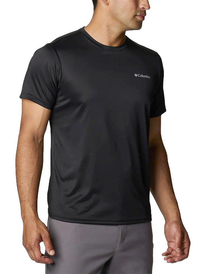 Playera Columbia Hike Manga Corta Negro para Hombre
