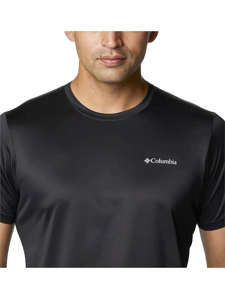 Playera Columbia Hike Manga Corta Negro para Hombre