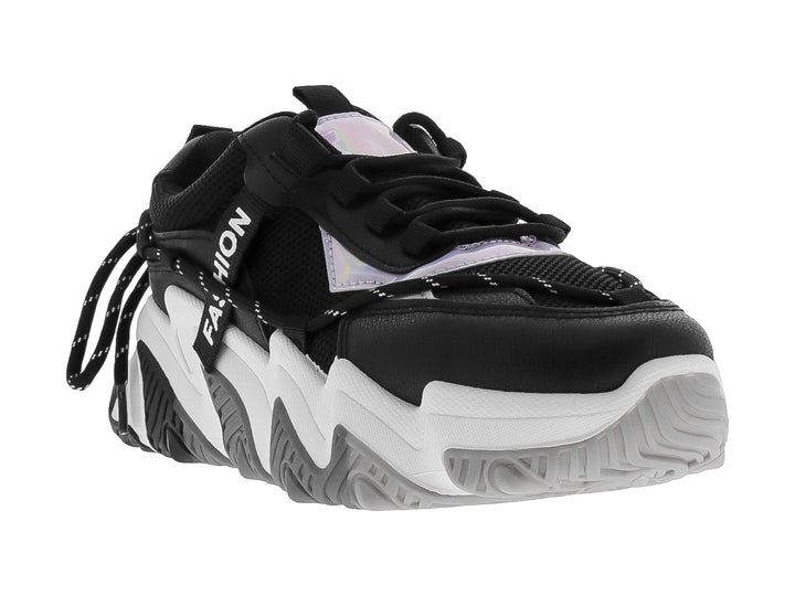Tenis ATOK Negro con Blanco para Mujer