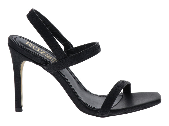 Sandalias de Tacón Alto Roze Negro para Mujer
