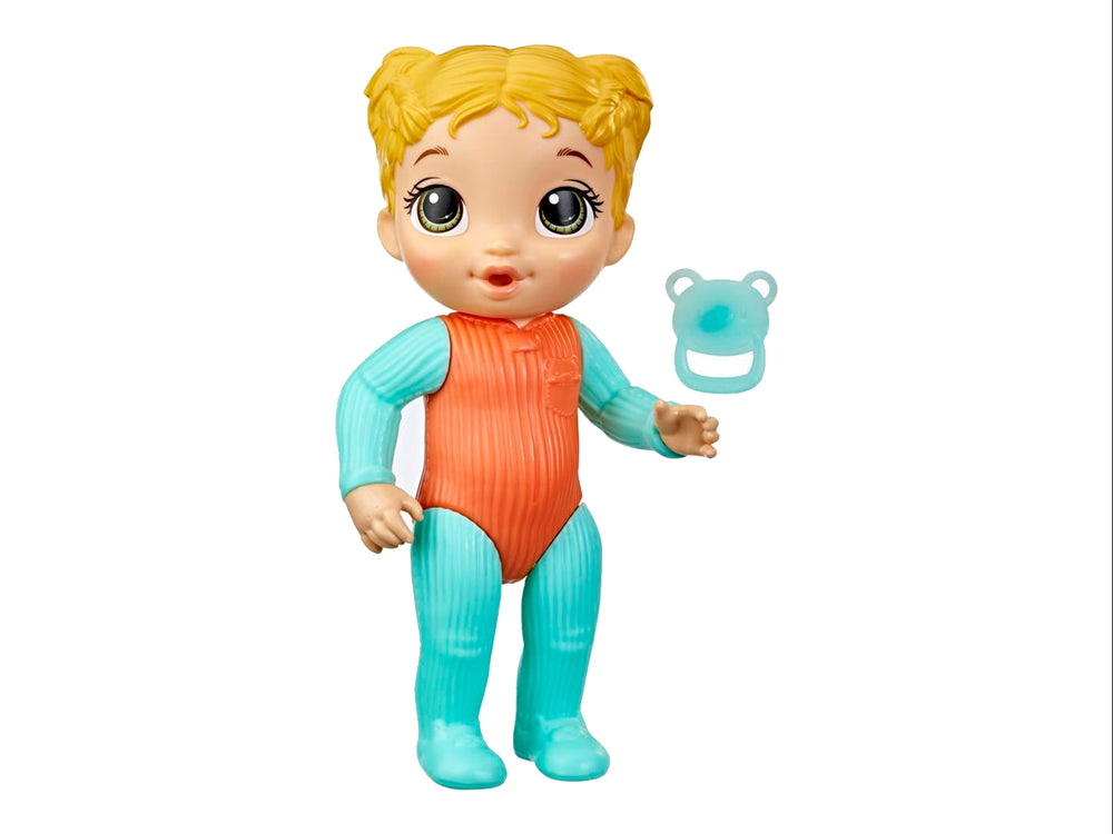 Muñeca Baby Alive Hora de Dormir rubia con pijama multicolor en su empaque original.