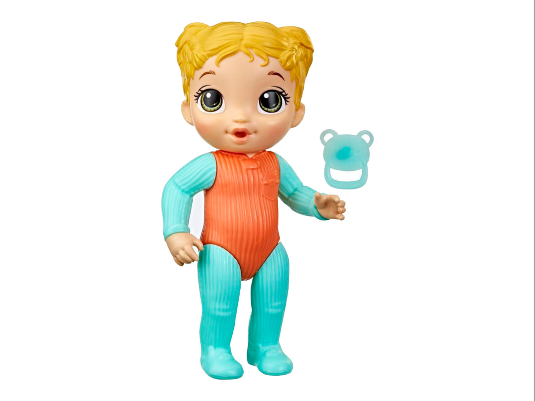 Muñeca Baby Alive Hora de Dormir rubia con pijama multicolor en su empaque original.