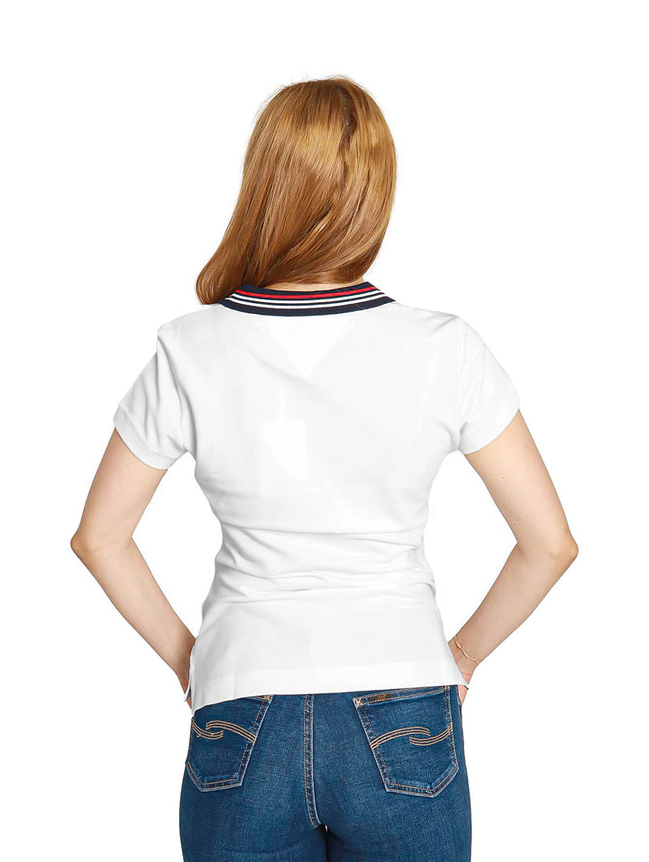 Playera Polo Tommy Hilfiger Blanco para Mujer