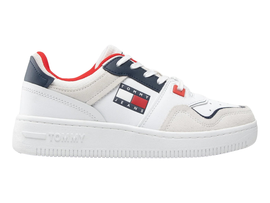 Tenis Tommy Hilfiger Tommy Jeans Decon Basket Blancos para Mujer
