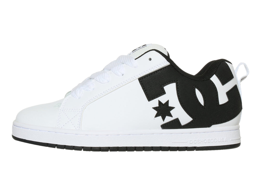 Tenis DC Shoes Court Graffik Blancos y Negros para Hombre