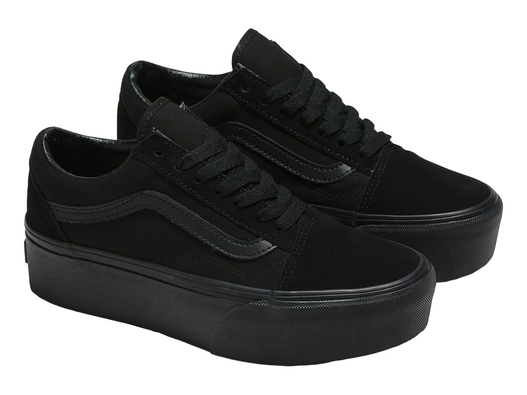 Tenis Vans Old Skool Stackform Negros para Mujer