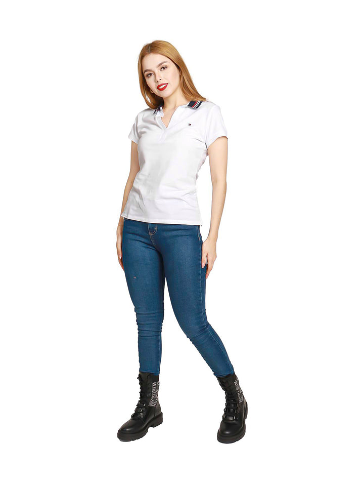 Pantalones Lee slim fit en color azul stone para mujer, ajustados al cuerpo.