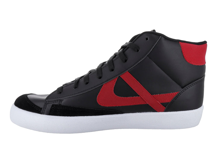 Tenis Panam color negro con detalles en rojo y suela blanca, estilo casual.