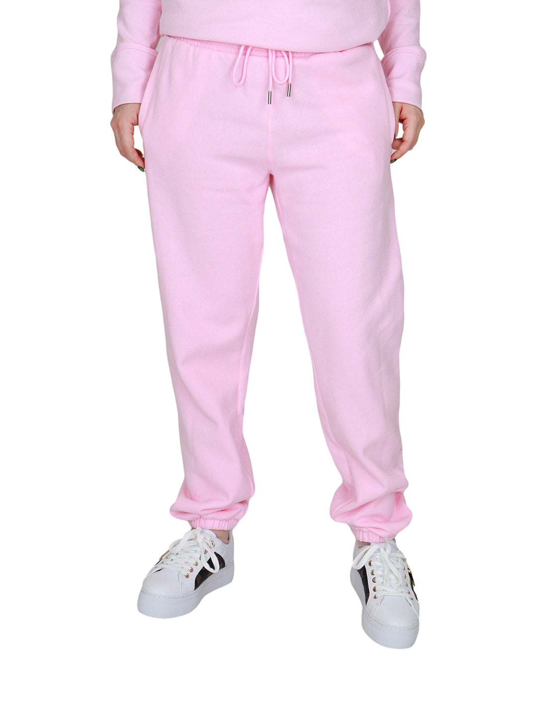 Pantalones Joggers DKNY Rosa y Plata para Mujer