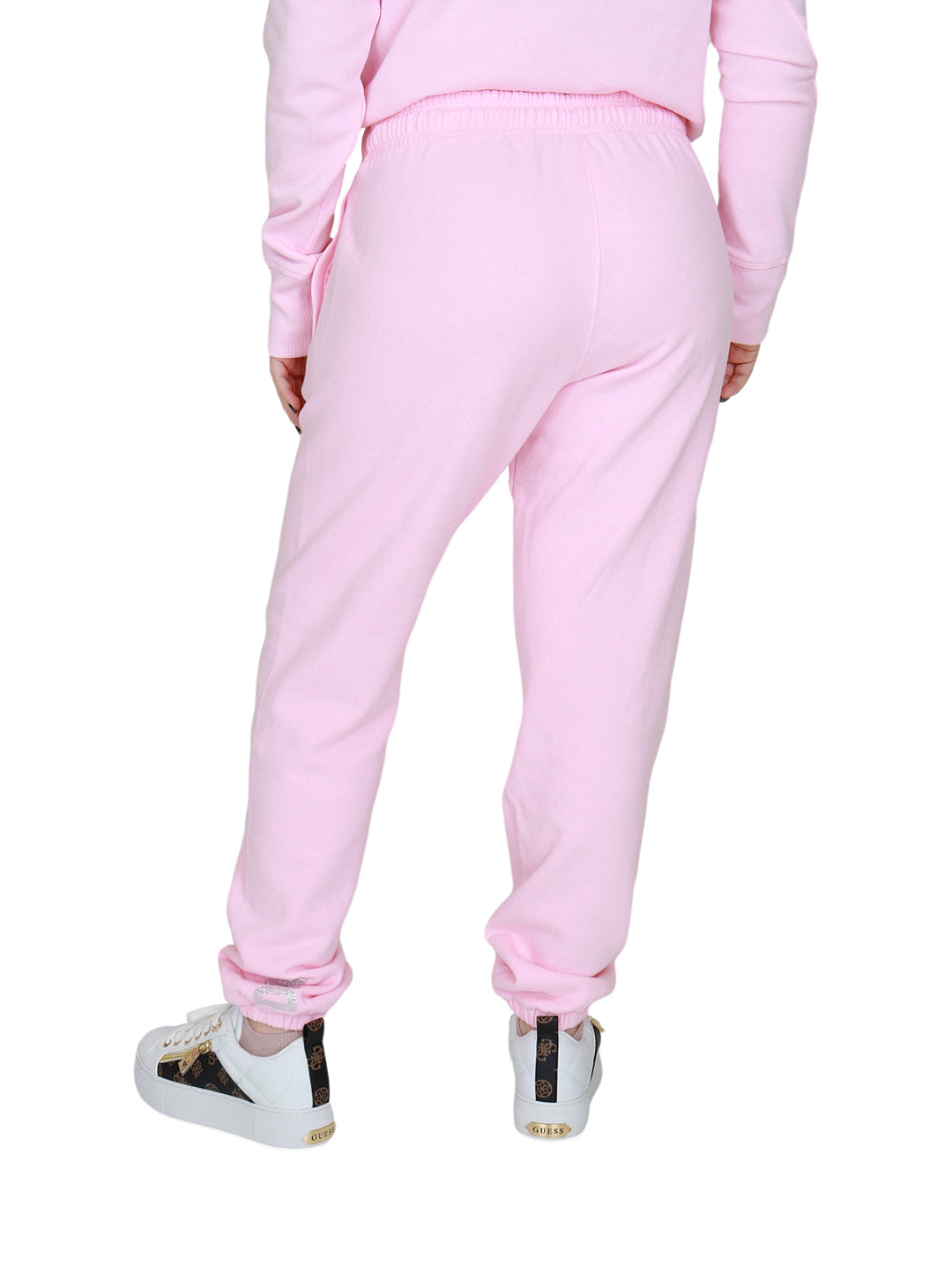 Pantalones Joggers DKNY Rosa y Plata para Mujer
