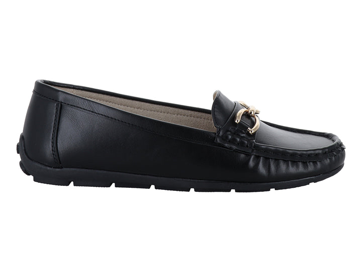 Zapatos Mocasines Comfort Fit Negros para Mujer