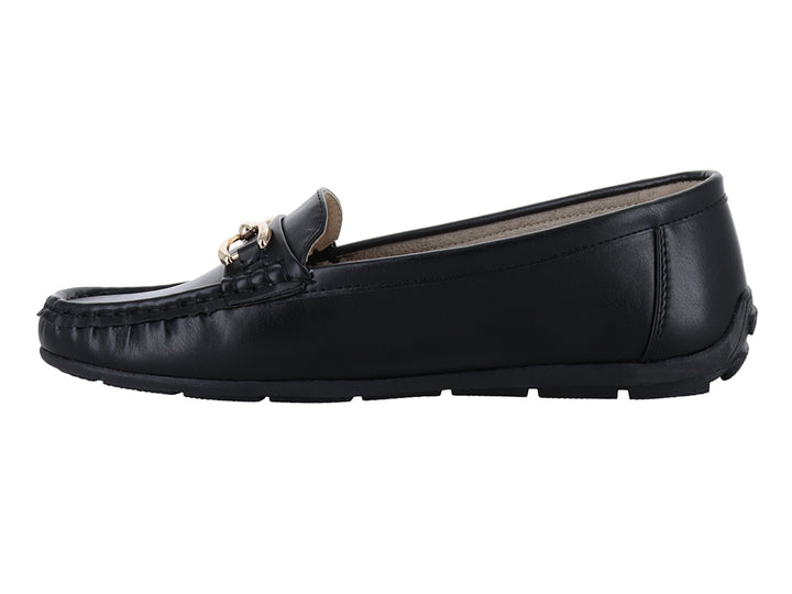 Zapatos Mocasines Comfort Fit Negros para Mujer