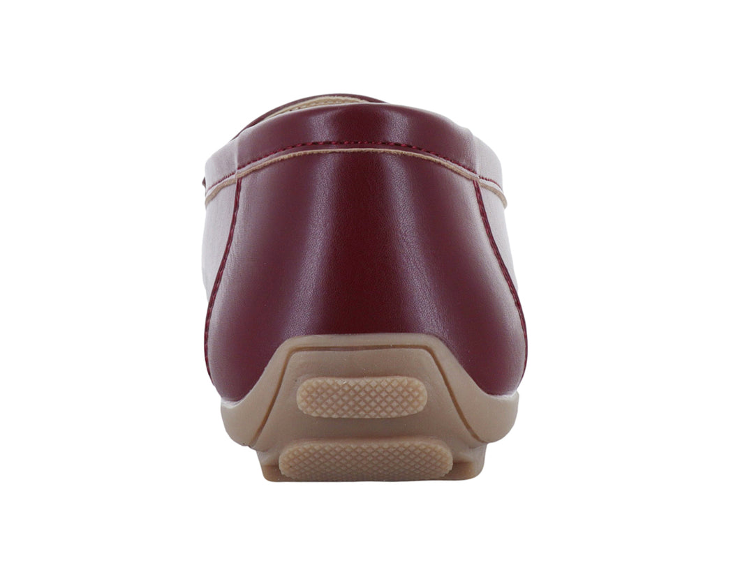 Mocasines Comfort Fit Color Vino para Mujer