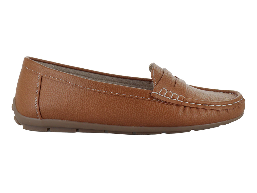 Mocasines Comfort Fit Color Camel para Mujer