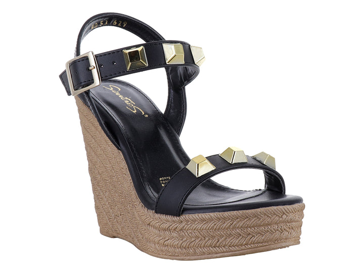Sandalias Senties de Ternera Negro