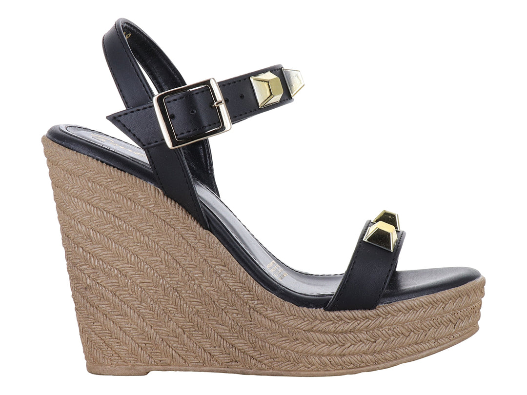 Sandalias Senties de Ternera Negro