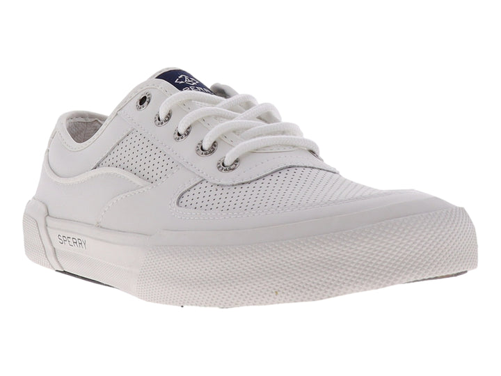 Tenis Sperry Soletide Seacycled en color blanco con detalles perforados y suela texturizada.