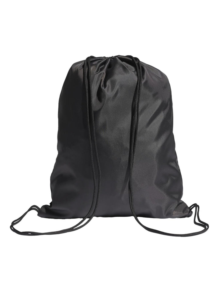 Mochila deportiva Adidas Linear Gymsack en color negro con logotipo blanco en la parte inferior.