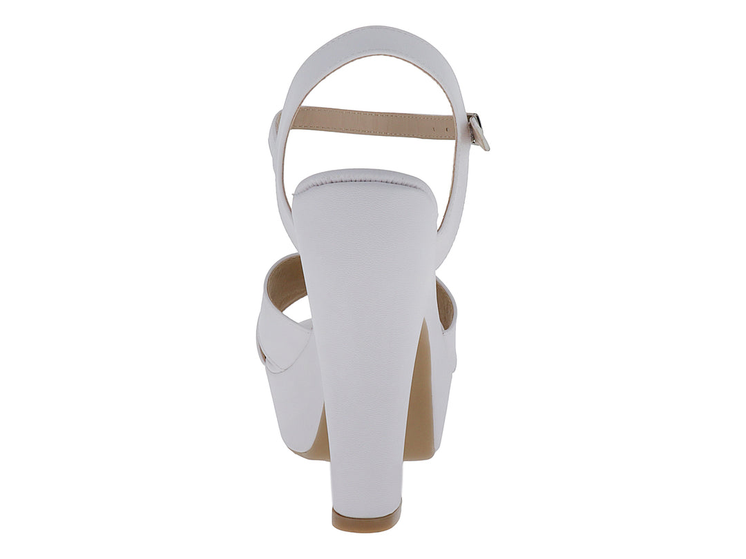 Sandalias Roze Blanco de Plataforma para Mujer