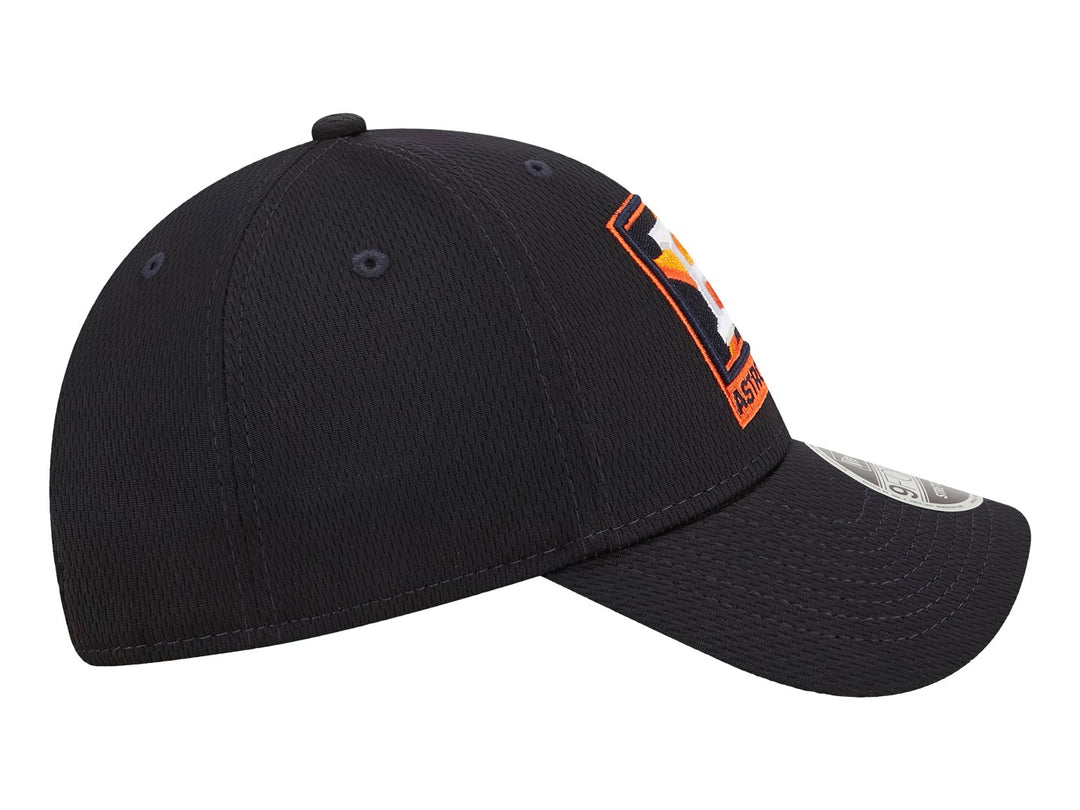 Gorra de béisbol New Era color azul marino con logo bordado de los Houston Astros en el frente.