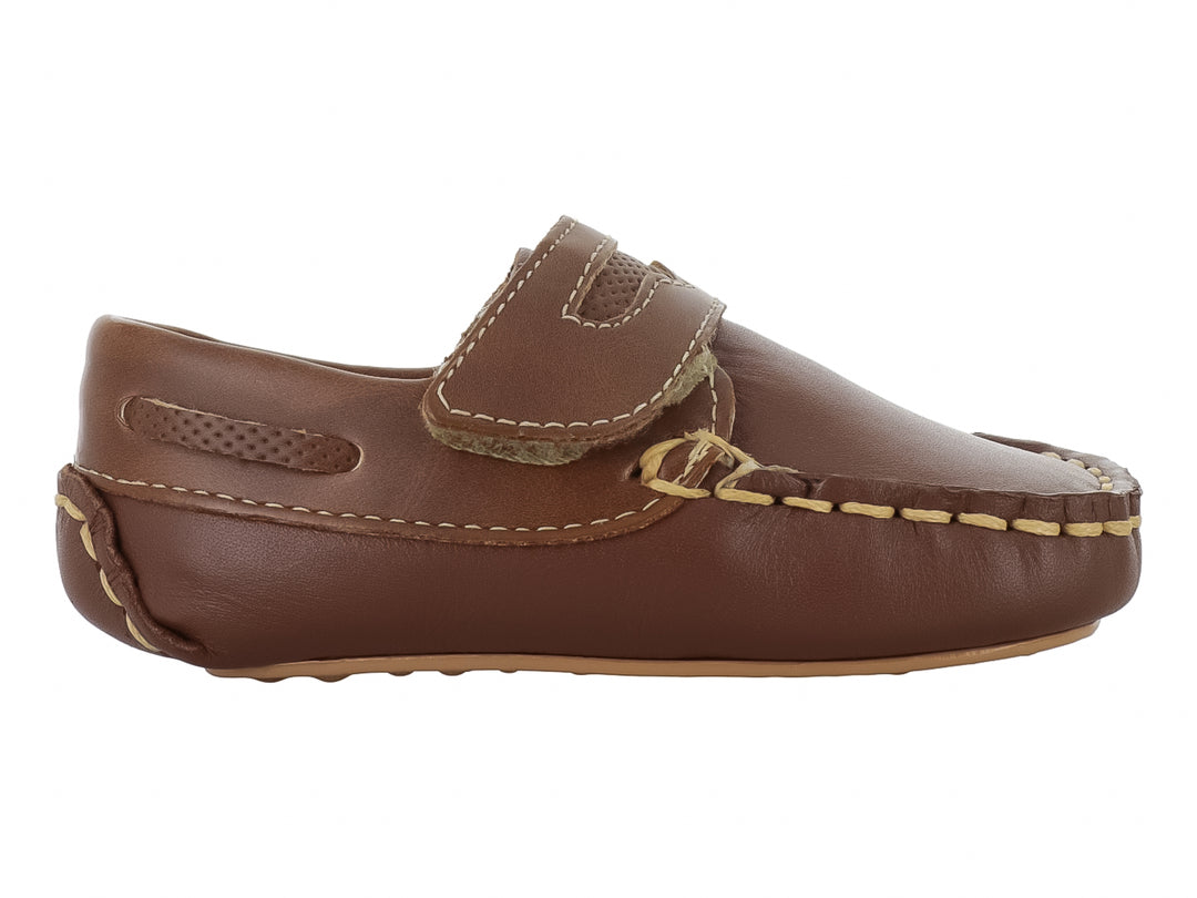 Zapatos Mocasines Miniburbujas Café para Bebé