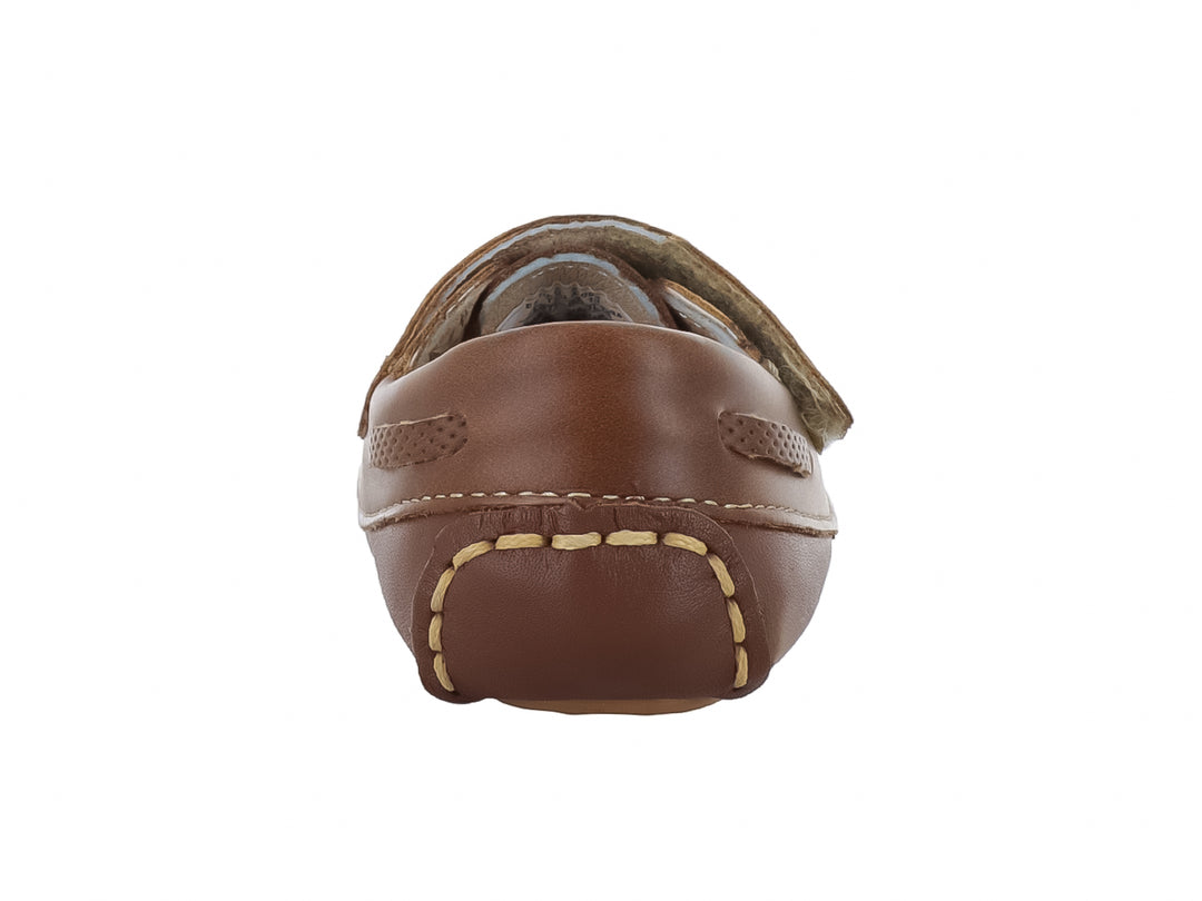 Zapatos Mocasines Miniburbujas Café para Bebé