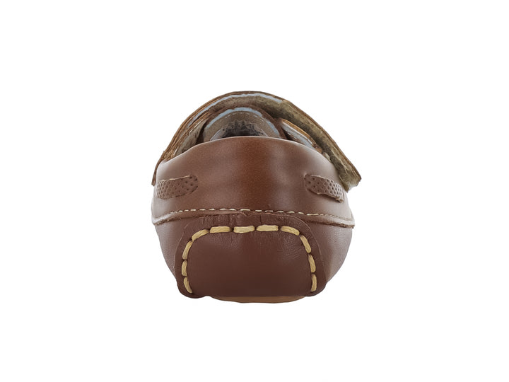 Zapatos Mocasines Miniburbujas Café para Bebé