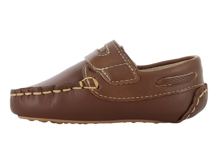 Zapatos Mocasines Miniburbujas Café para Bebé