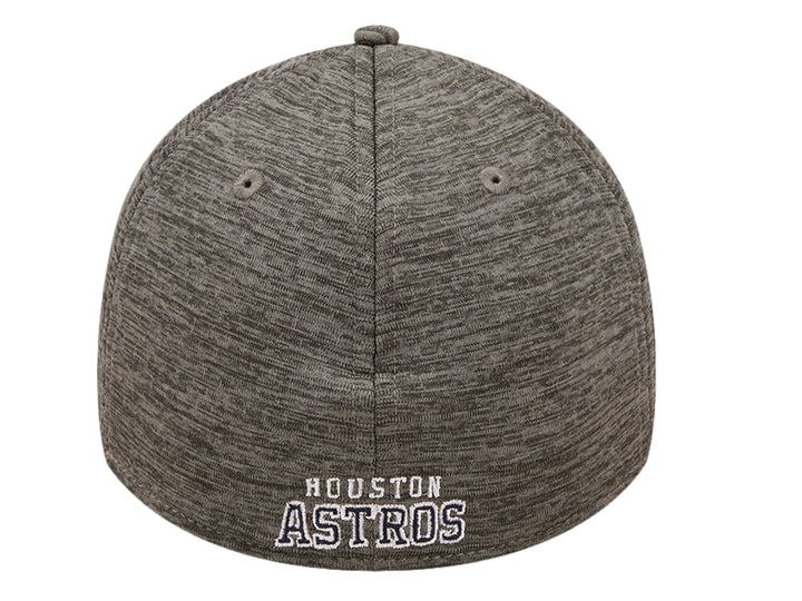 Gorra de béisbol New Era color gris medio con logotipo bordado de Houston Astros en el frente.
