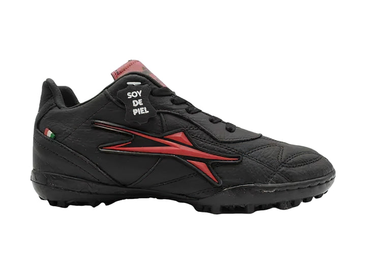 Tenis de Fútbol EESCORD Negro-Rojo para Nino