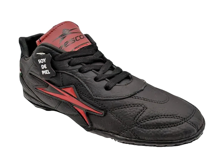Tenis de Fútbol EESCORD Negro-Rojo para Nino