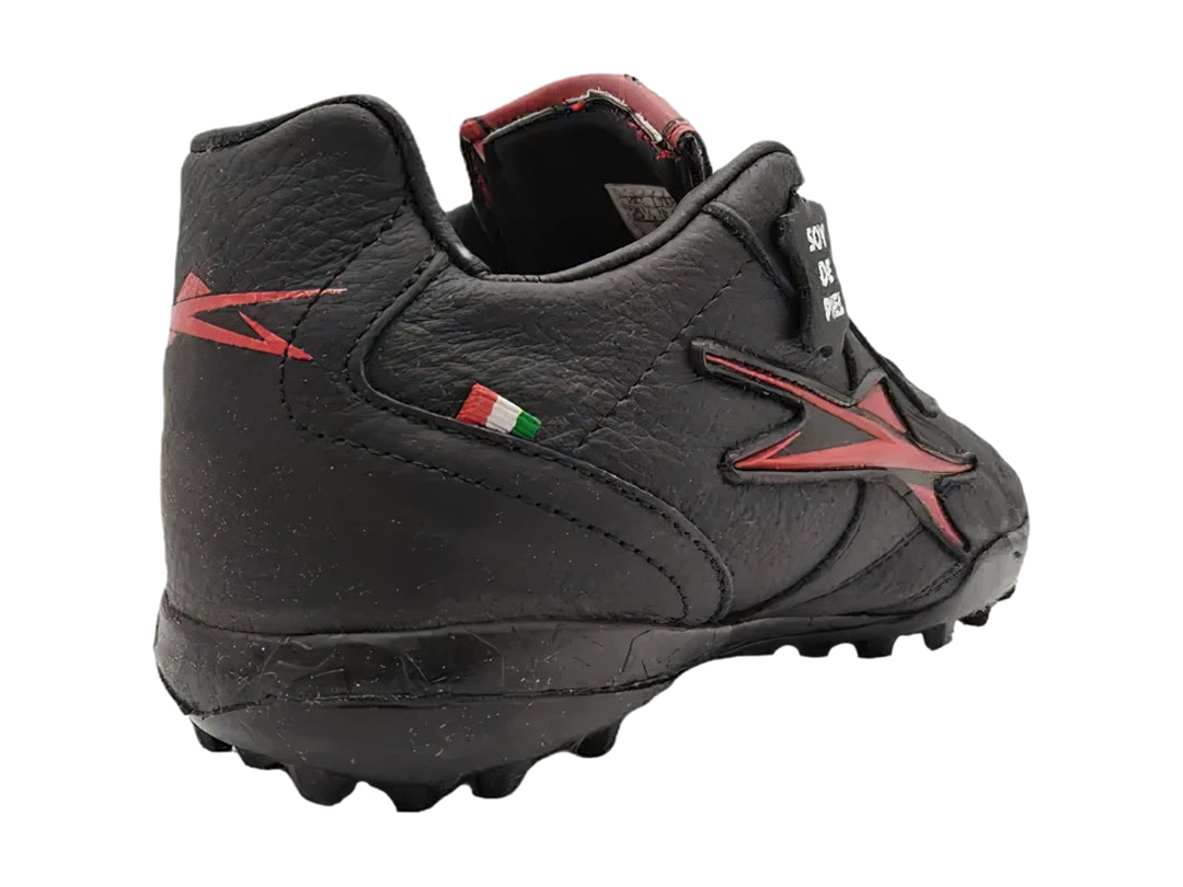 Tenis de Fútbol EESCORD Negro-Rojo para Nino