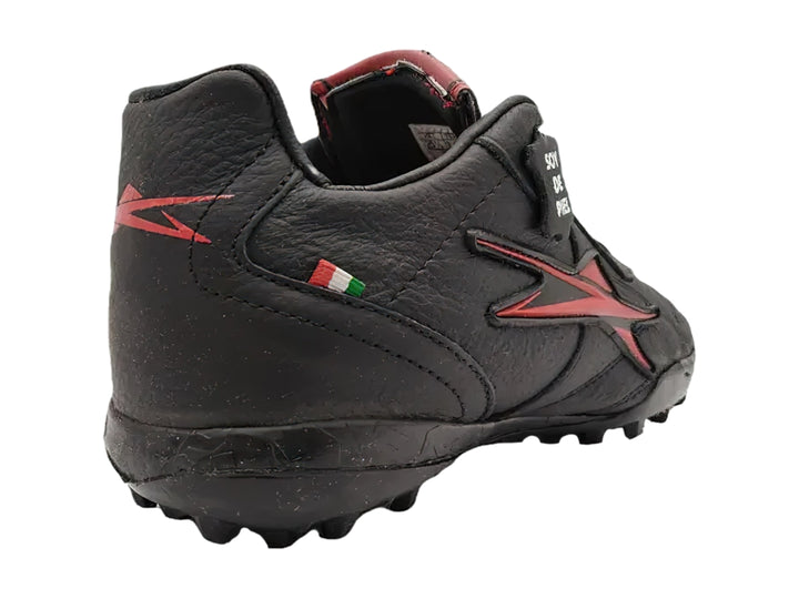 Tenis de Fútbol EESCORD Negro-Rojo para Nino