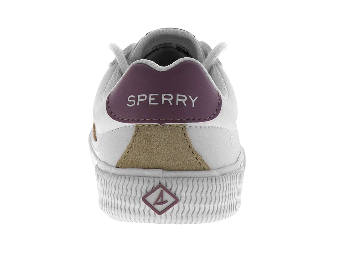 Tenis Sperry Blanco con Morado para Mujer