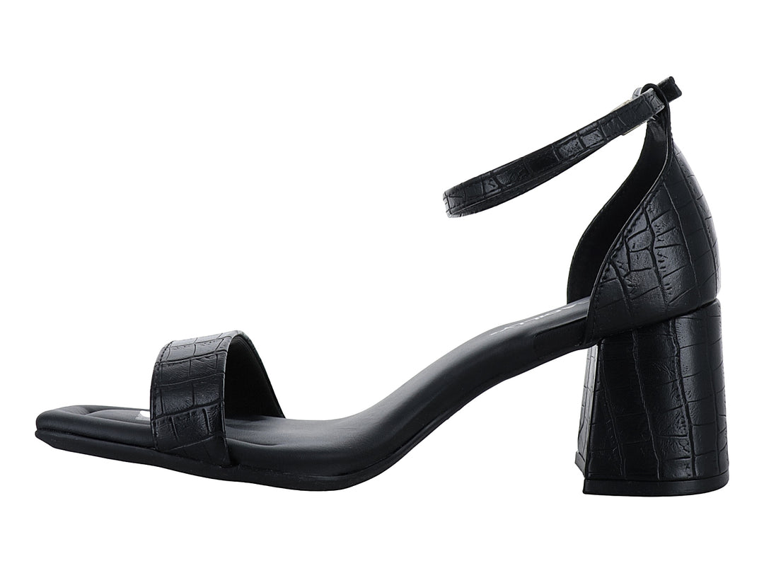 Sandalias Piccadilly Efecto Croco Negro para Mujer