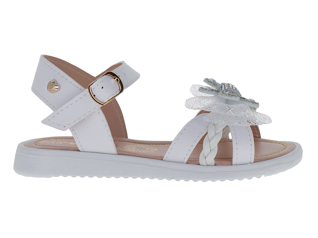 Sandalias Miroslava Blancas para Niña