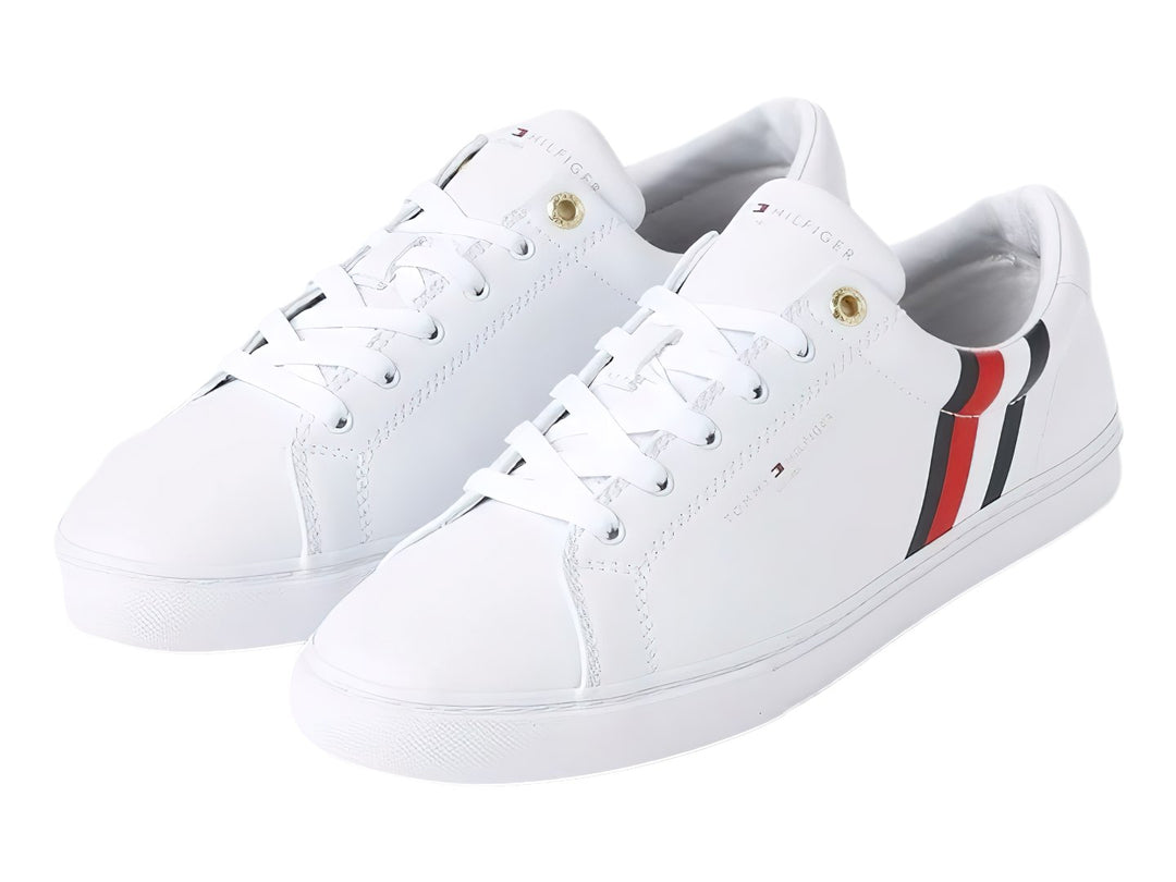 Tenis Tommy Hilfiger Side Stripe Blanco para Mujer