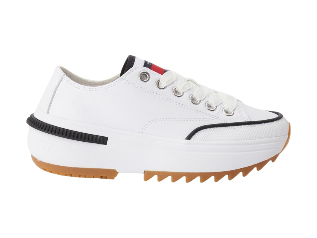 Tenis Tommy Hilfiger Tommy Jeans Run Cleat Blancos para Mujer