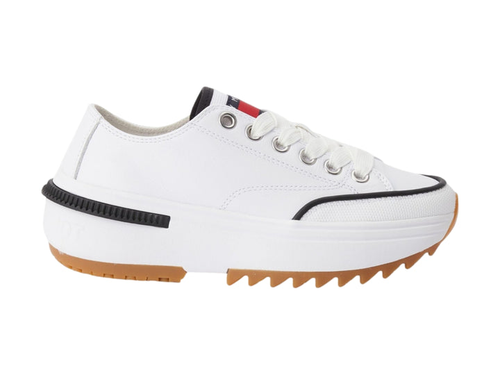 Tenis Tommy Hilfiger Tommy Jeans Run Cleat Blancos para Mujer