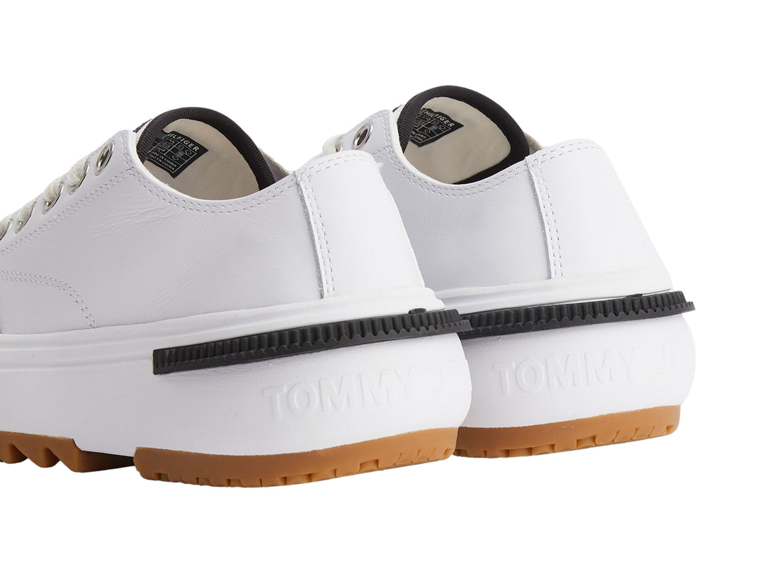 Tenis Tommy Hilfiger Tommy Jeans Run Cleat Blancos para Mujer